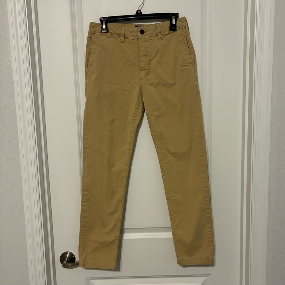 American Eagle Outfitters Tan Slim Khaki Chinos Pants Mens 28X30